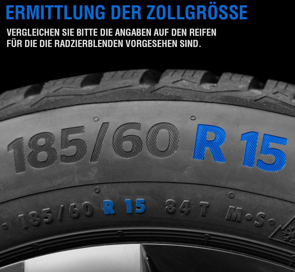 Petex Radkappen Speed, 13 in Zoll, (Set, 4-St)