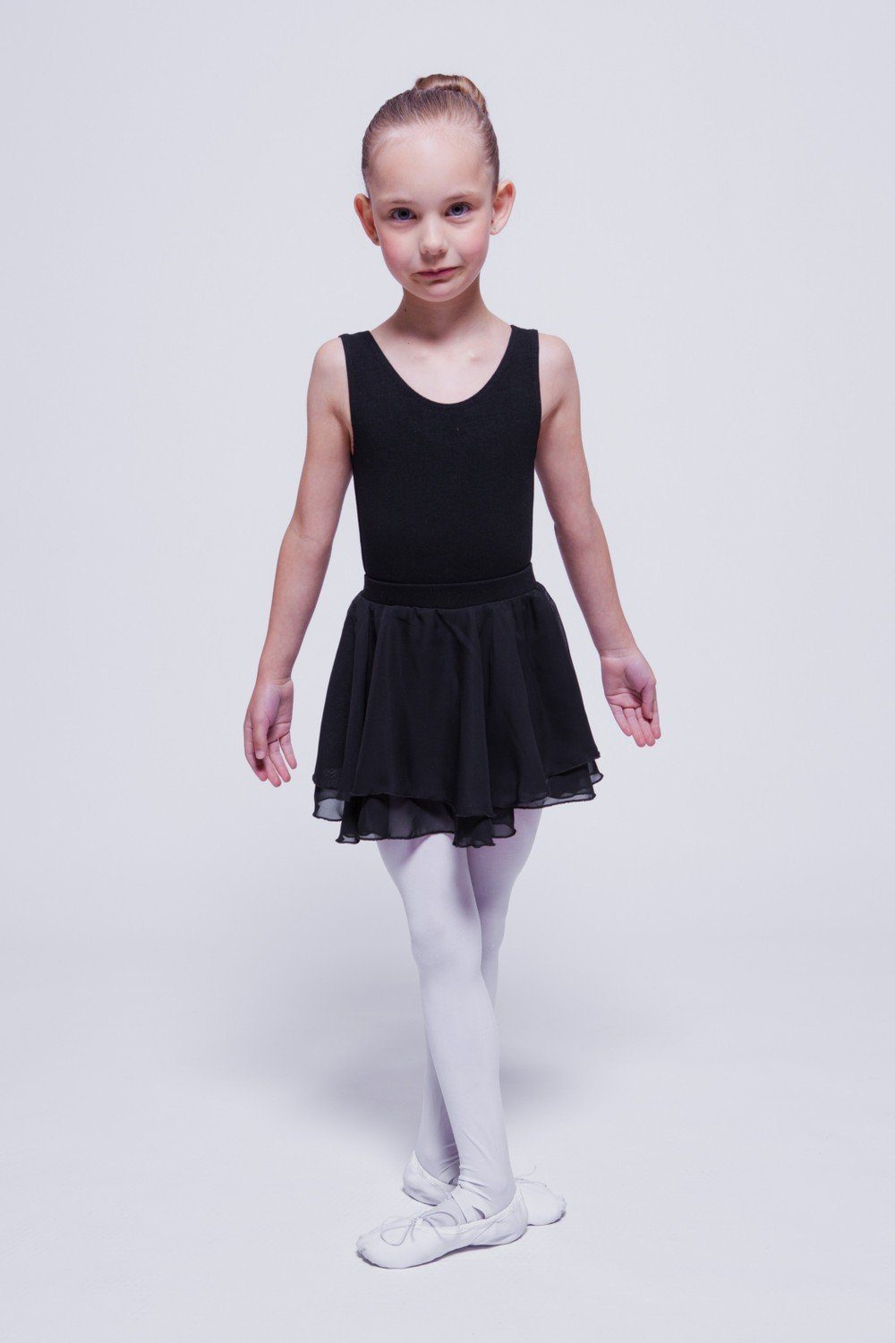 tanzmuster Schlupfrock Ballettrock Elli aus Chiffon zum Reinschlüpfen fürs Kinder Ballett