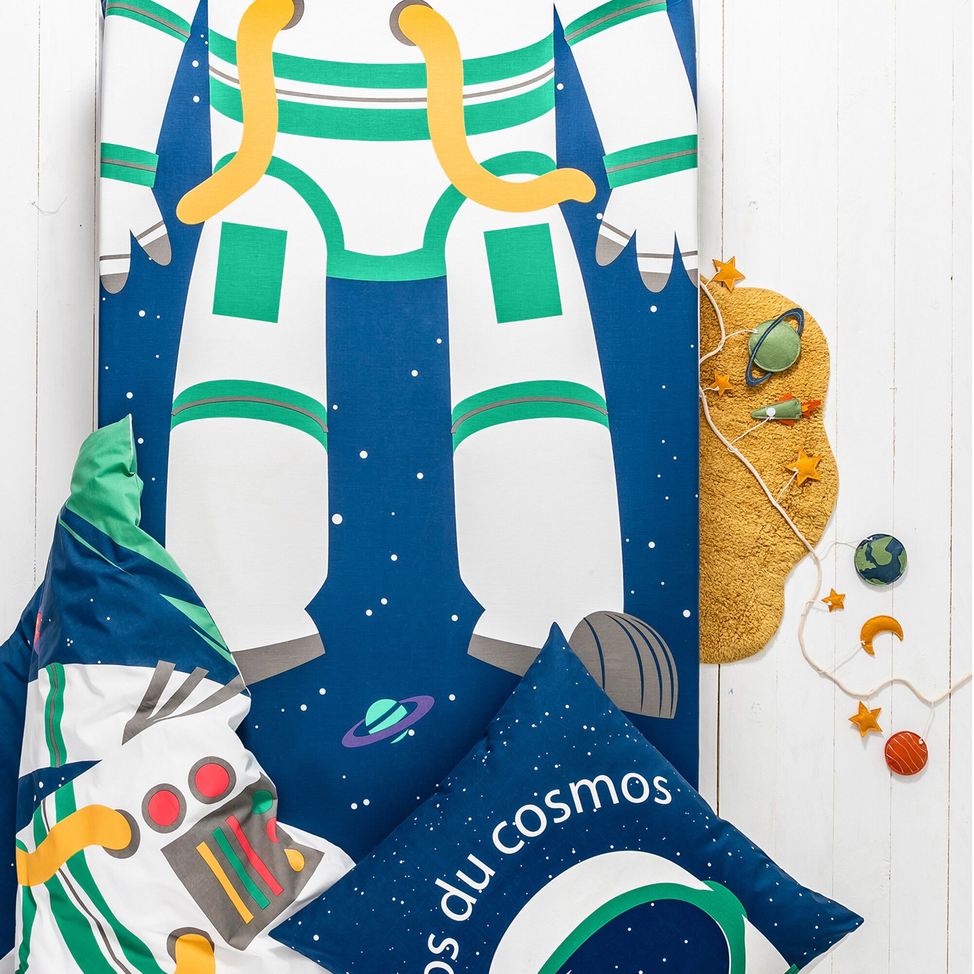 Linge de lit enfant déguisement Cosmos en coton