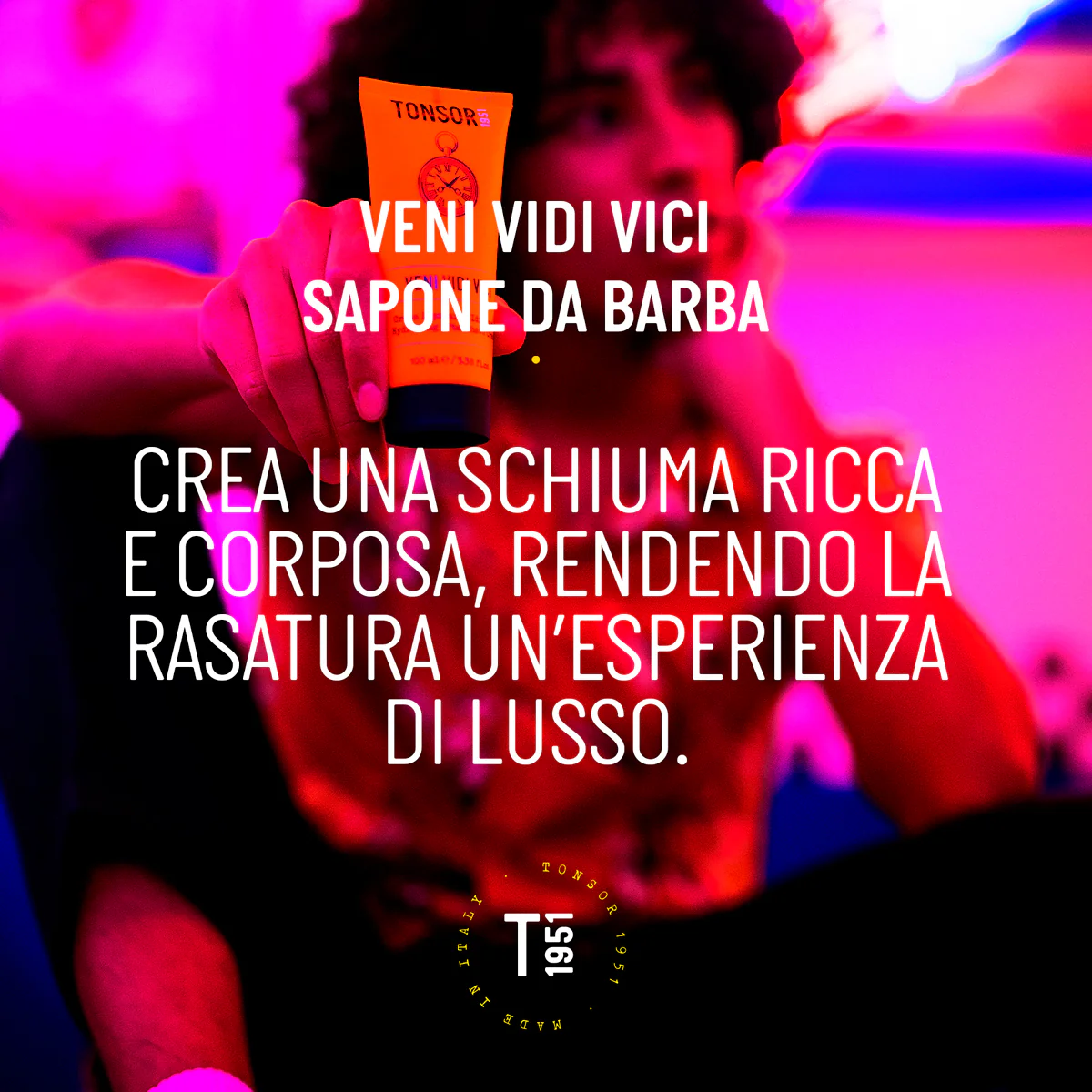 Rasatura e Cura della Barba Veni Vidi Vici Sapone Da Barba - Schiuma per Rasatura