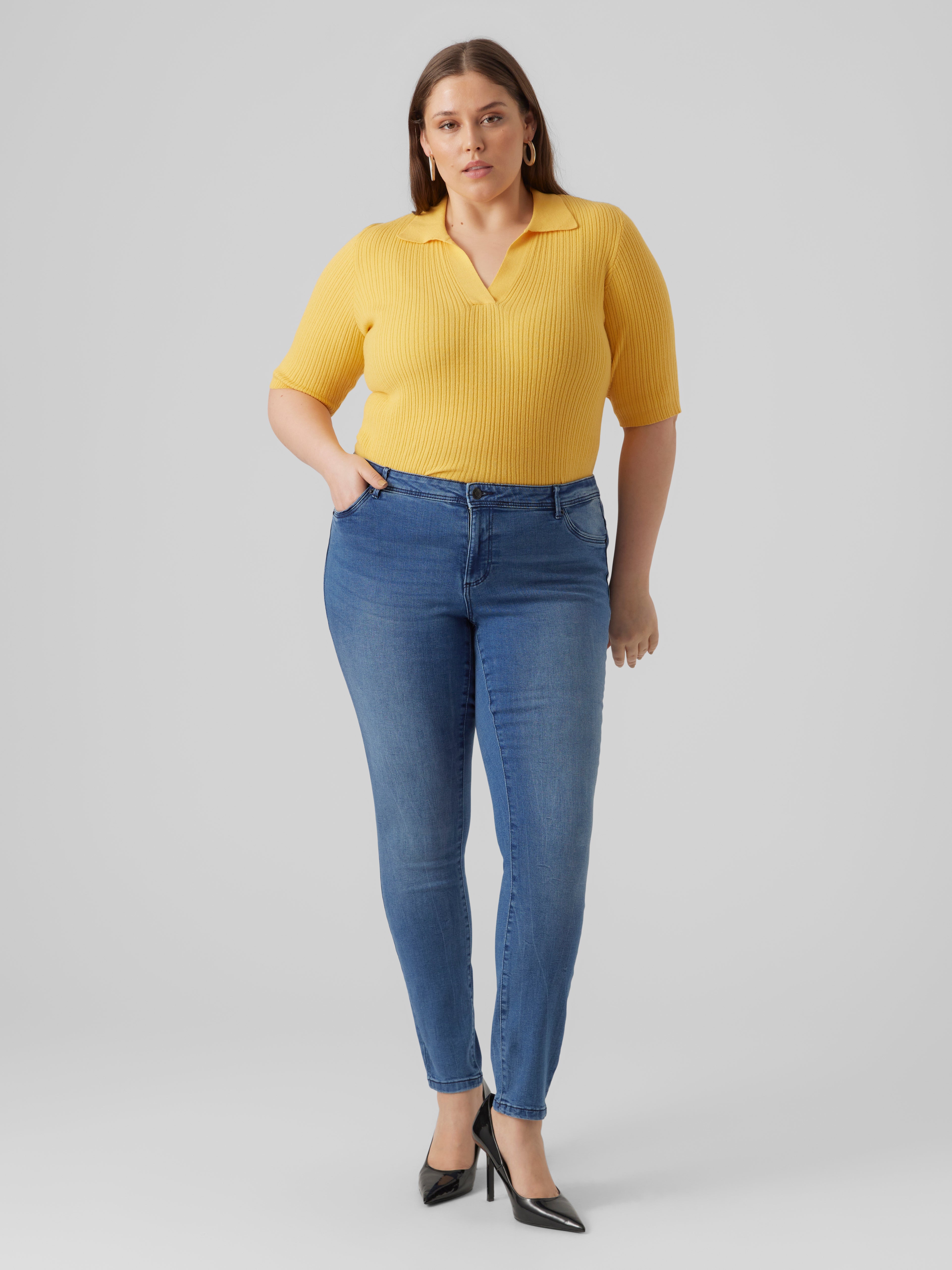VMFANYA Mid Rise Slim Fit Jeans