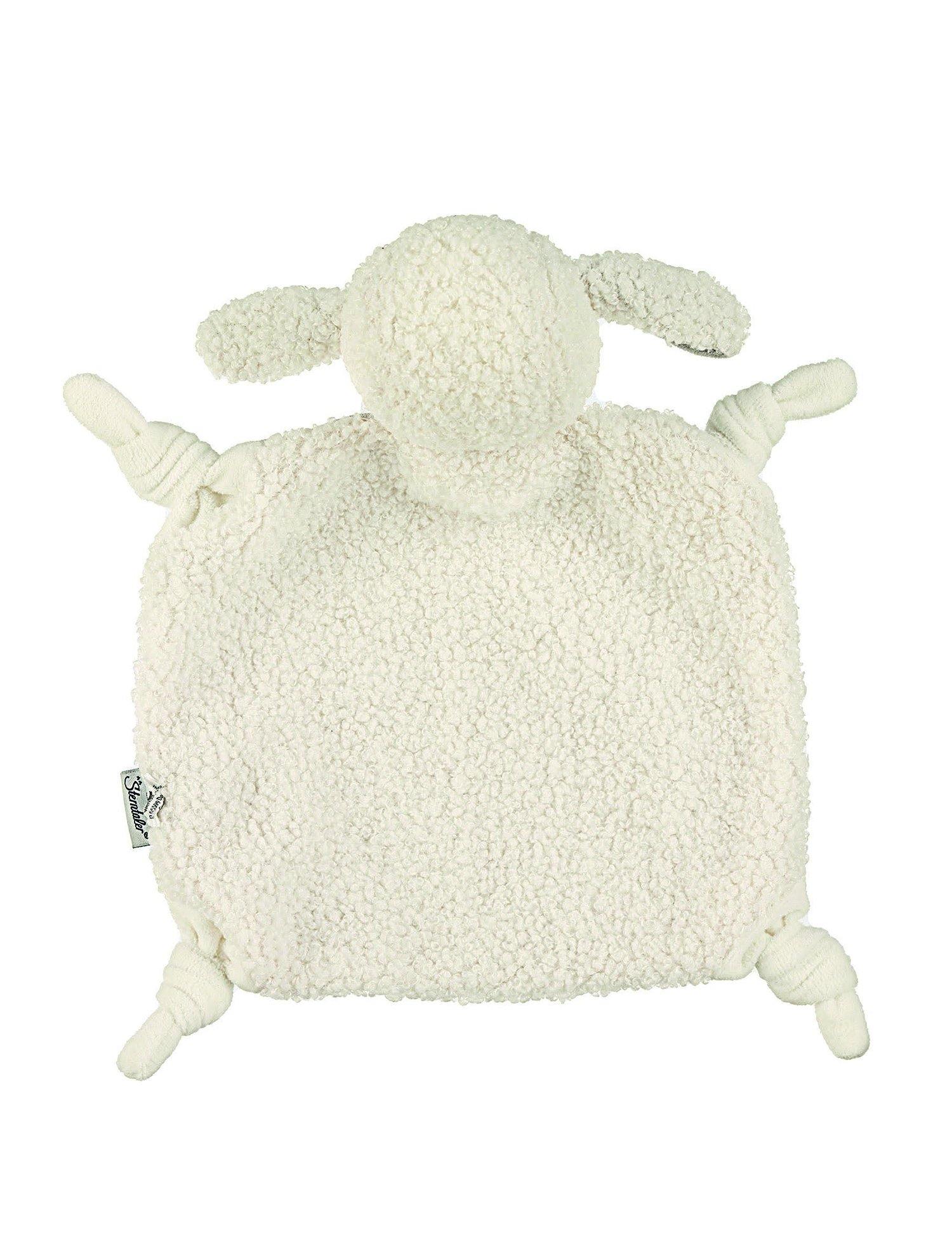 Schmusetuch Schaf Stanley in Ecru und Grau, 27 cm