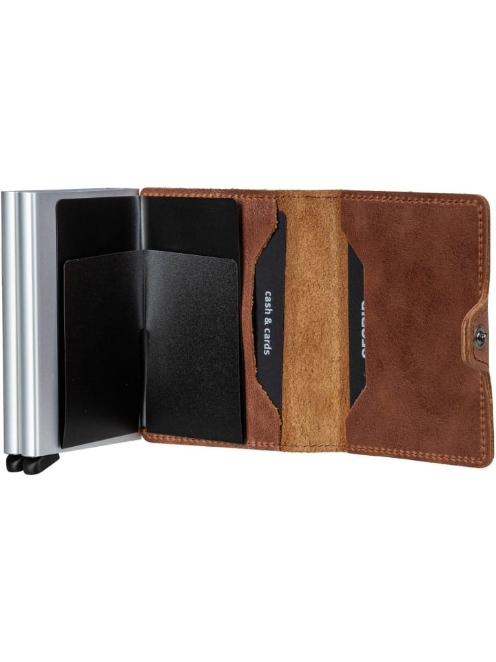 Secrid Geldbörse Twinwallet Vintage in Cognac-Silver günstig kaufen onesize