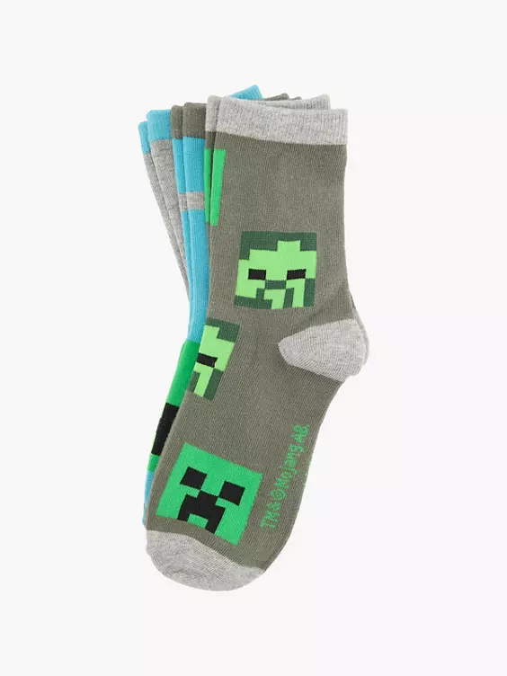 Minecraft 3er Pack Socken