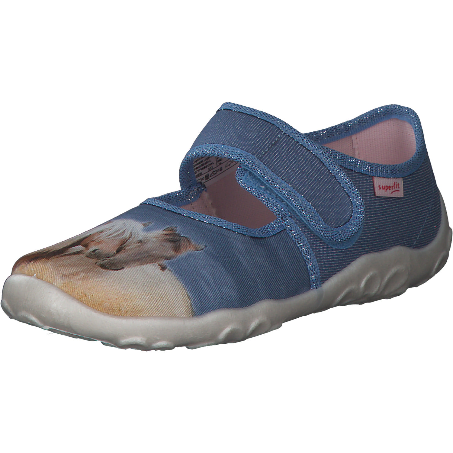Superfit BONNY 00281, Hausschuhe, Kinder, Blau/mehrfarbig