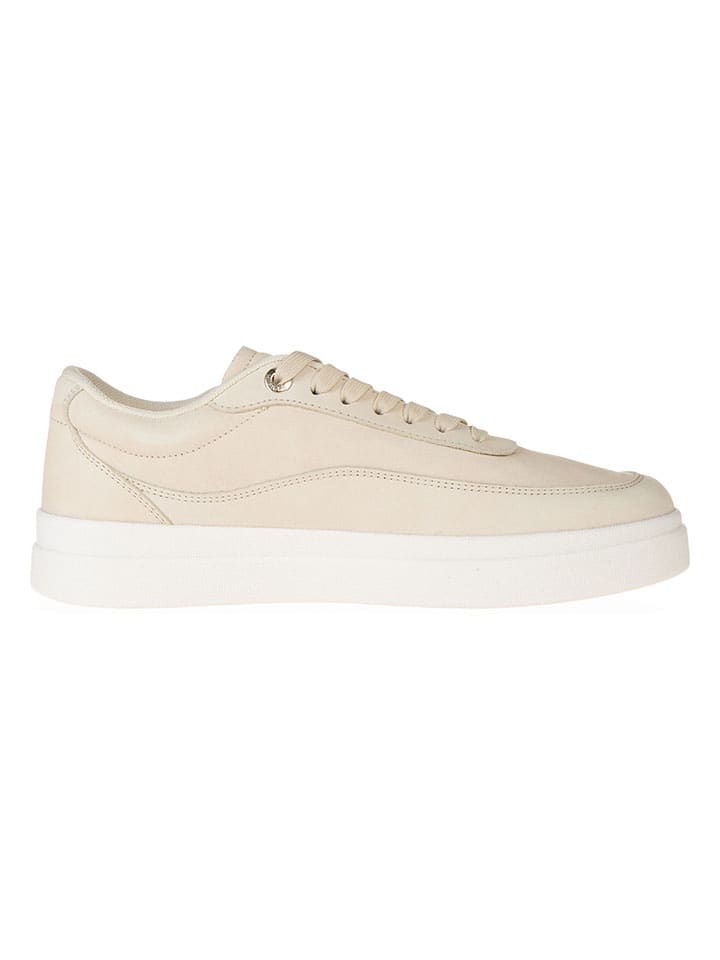 Tommy Hilfiger Shoes Leder-Sneakers in Beige günstig kaufen