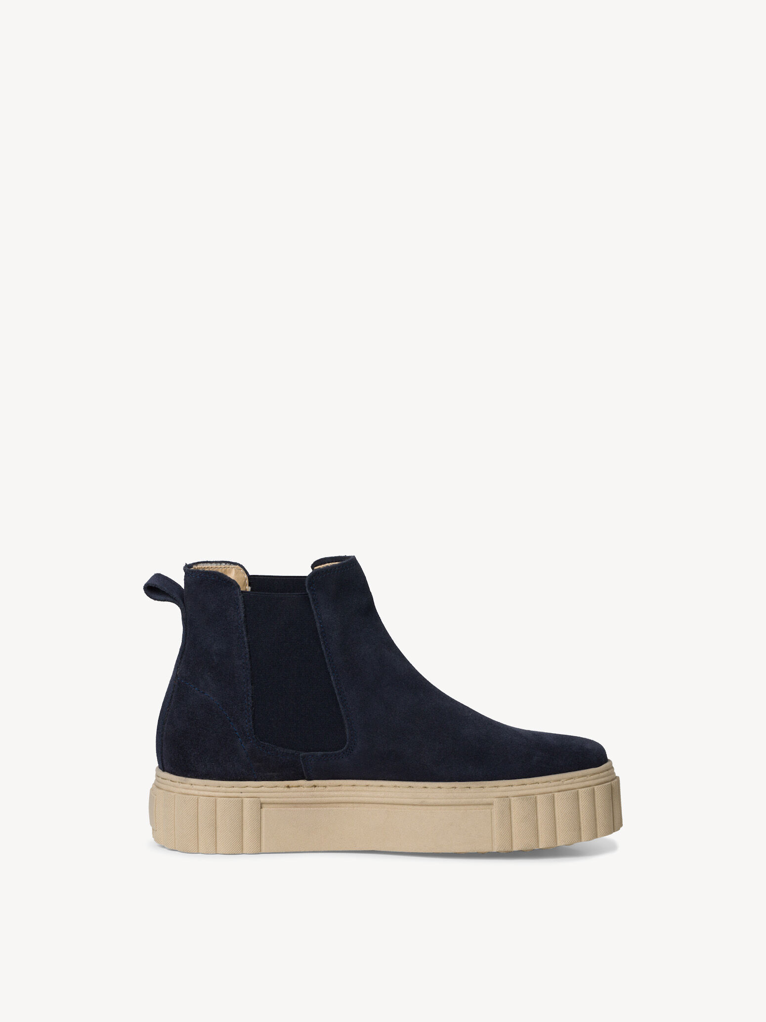 Bottine Chelsea en cuir - bleu