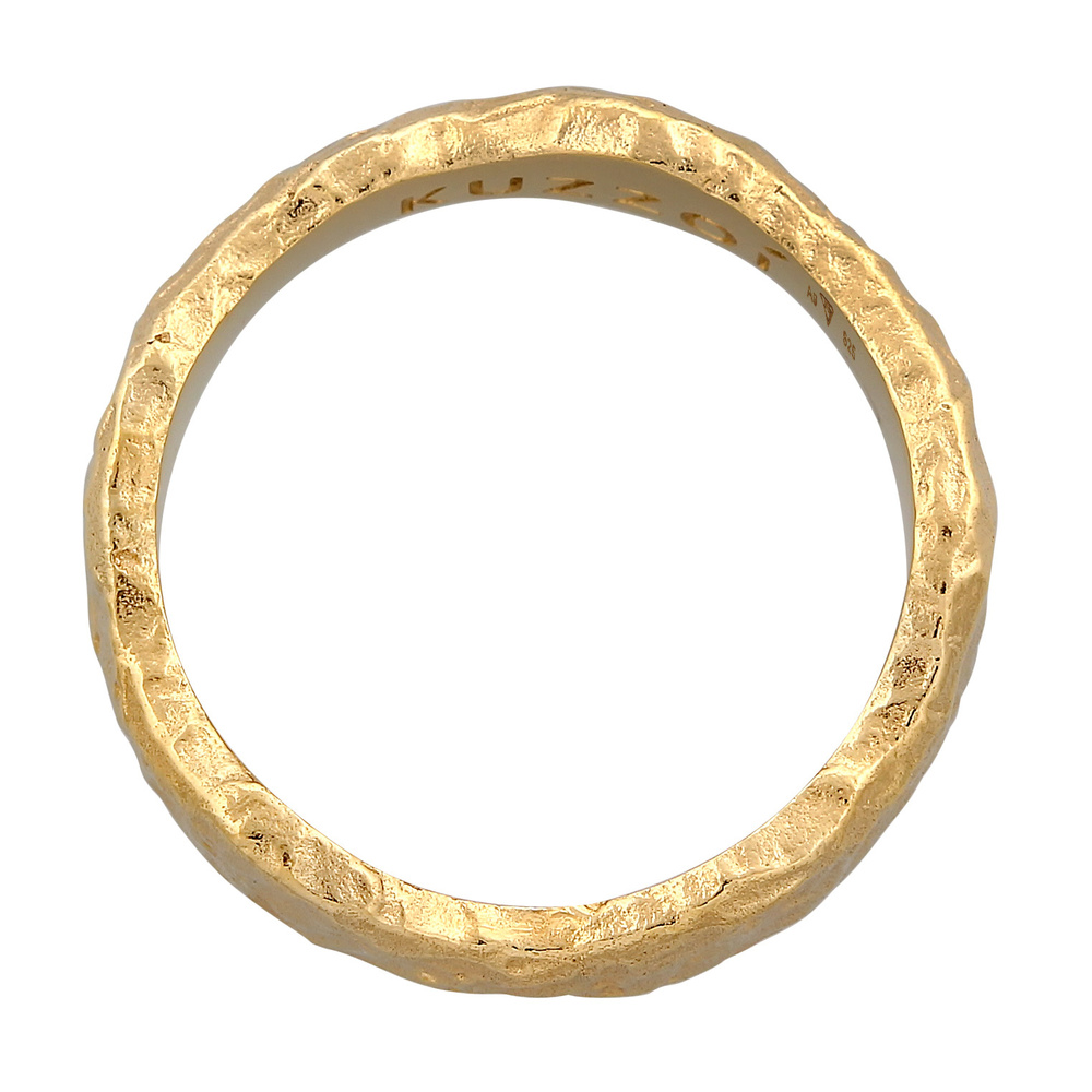 KUZZOI KUZZOI Bague Hommes Bande organique structure en Argent Sterling 925 Bague