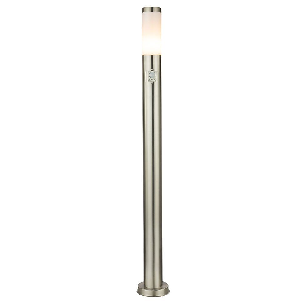 etc-shop Sockelleuchten, Leuchtmittel nicht inklusive, 3x Außen Steh Lampen Edelstahl Terrassen Strahler Park Leuchten