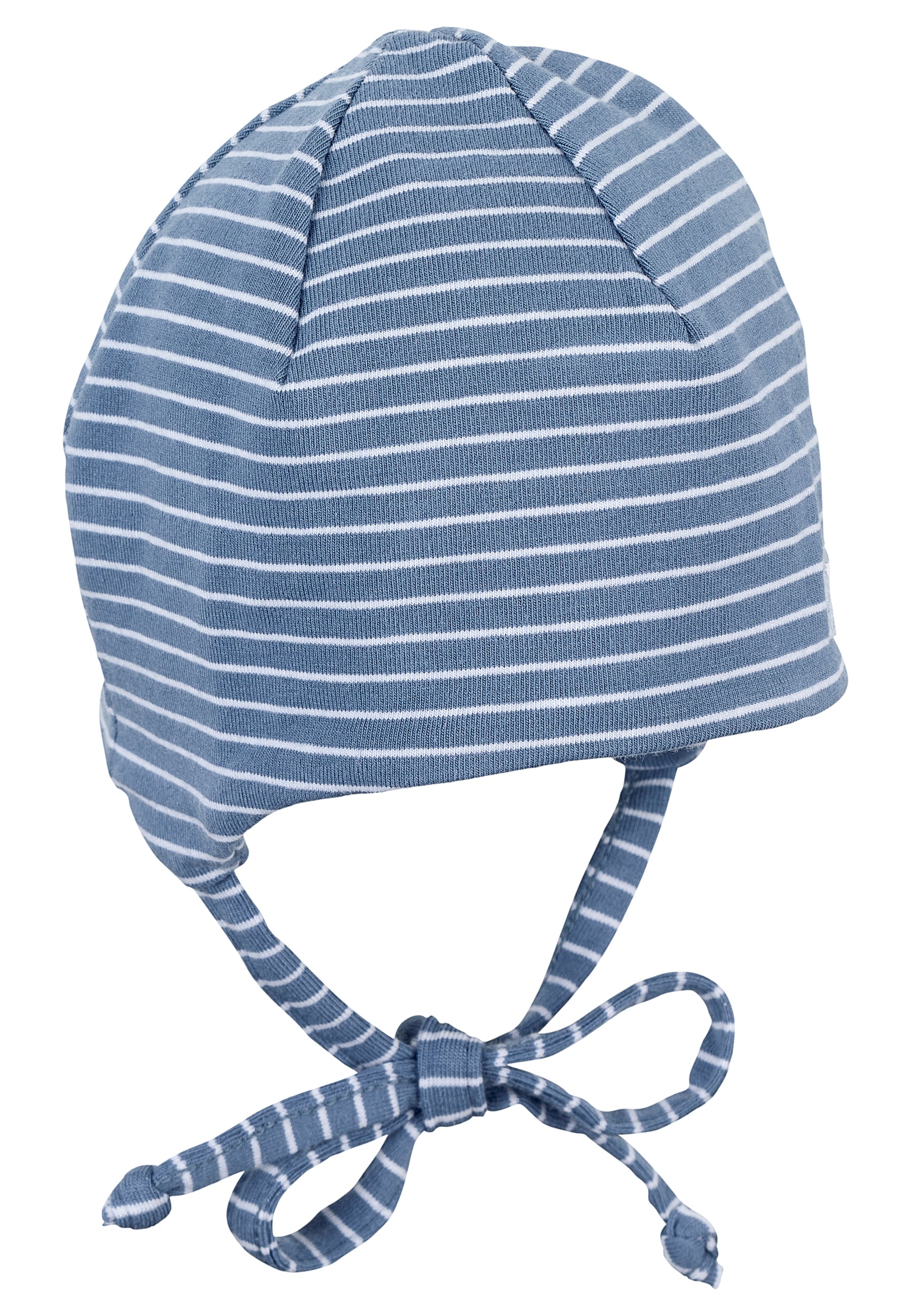 OCS Beanie in Samtblau und Rosa aus Ringeljersey