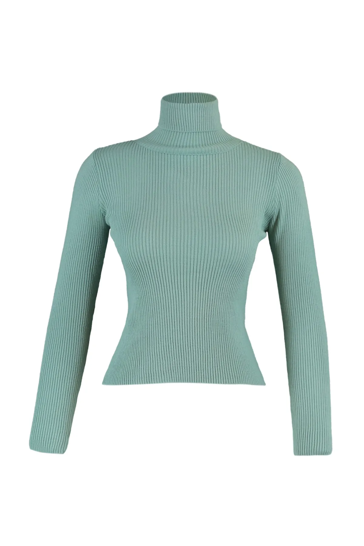 Trendyol Collection  Mintgrüner Basic Rollkragenpullover TWOAW21KZ1279