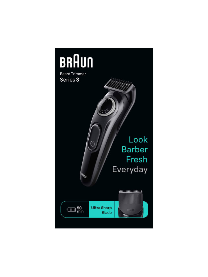 Braun Bartschneider Series 3 BT3410 in Schwarz günstig kaufen onesize