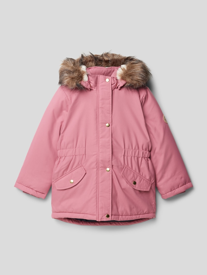 Parka mit Druckknopftaschen Modell 'Marlin' in rosé