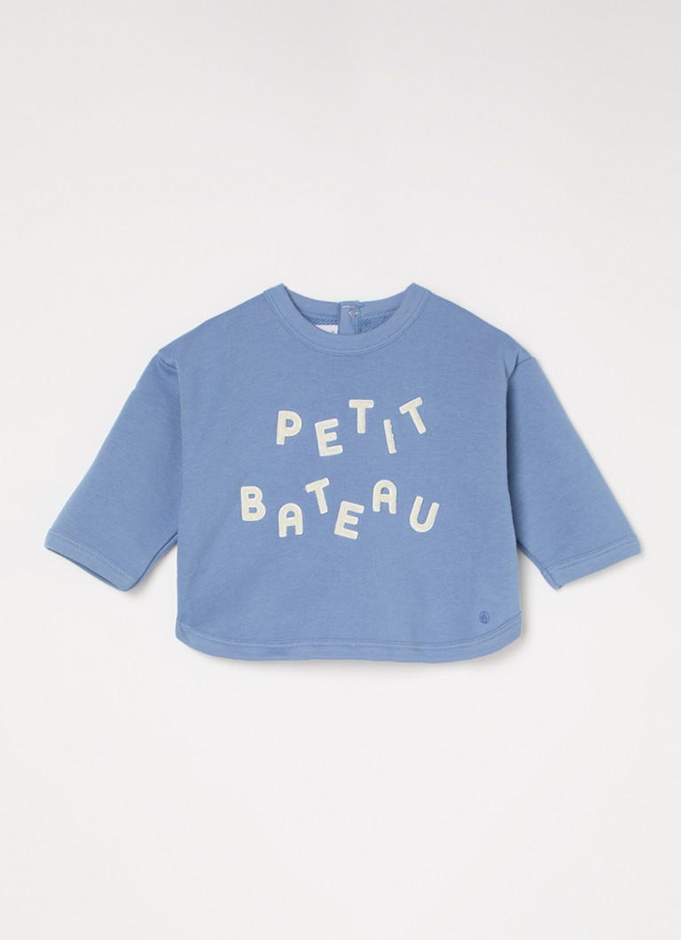 Tricou Petit Bateau cu logo brodat