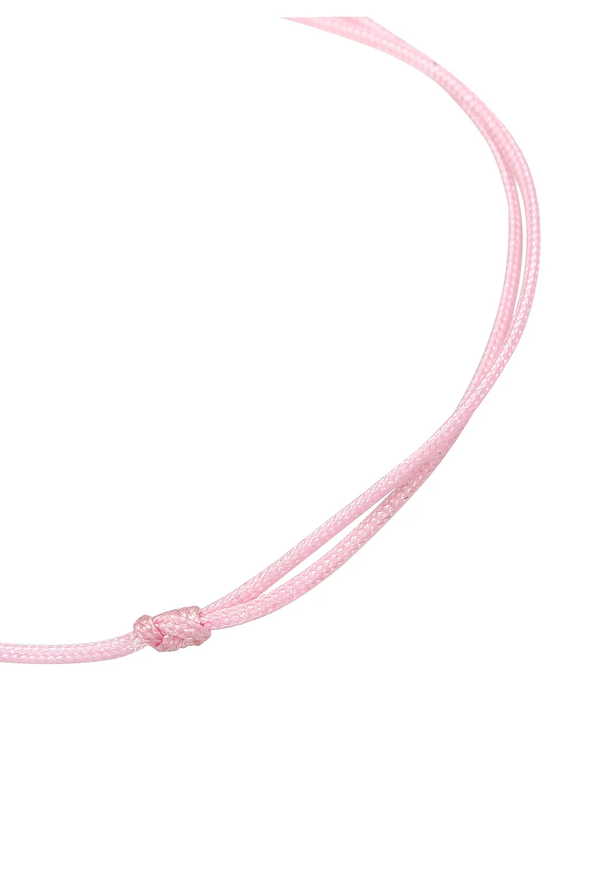 ELLI  Armband Kinder Kids Katze Rosa Nylon Niedlich 925 Silber