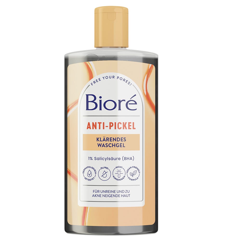BIORÉ Anti-Pickel Waschgel mit Aktivkohle 200 ml