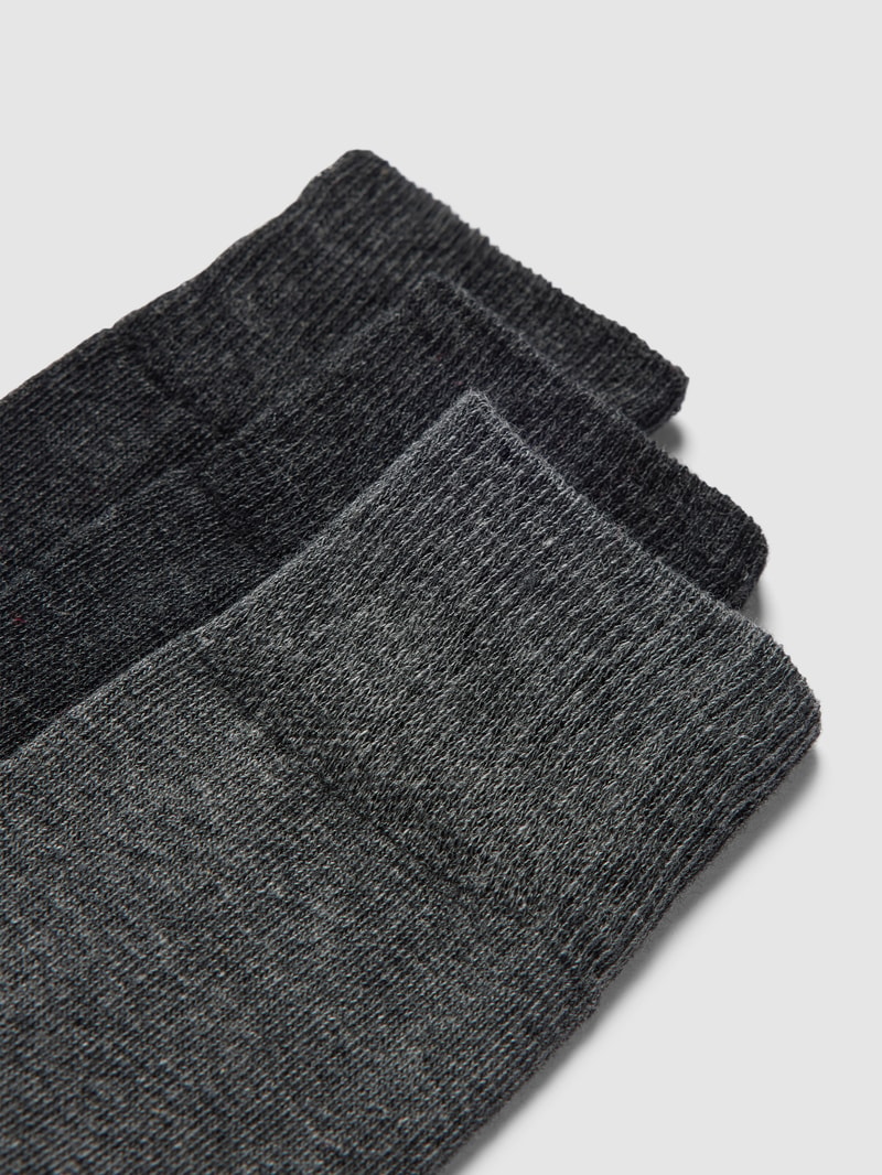 Socken mit Label-Detail im 3er-Pack in dunkelgrau