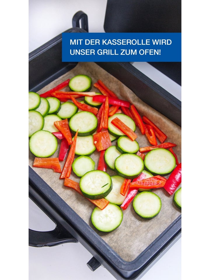 Mulex Kasserolle Einsatz für den Kontaktgrill in Schwarz günstig kaufen onesize