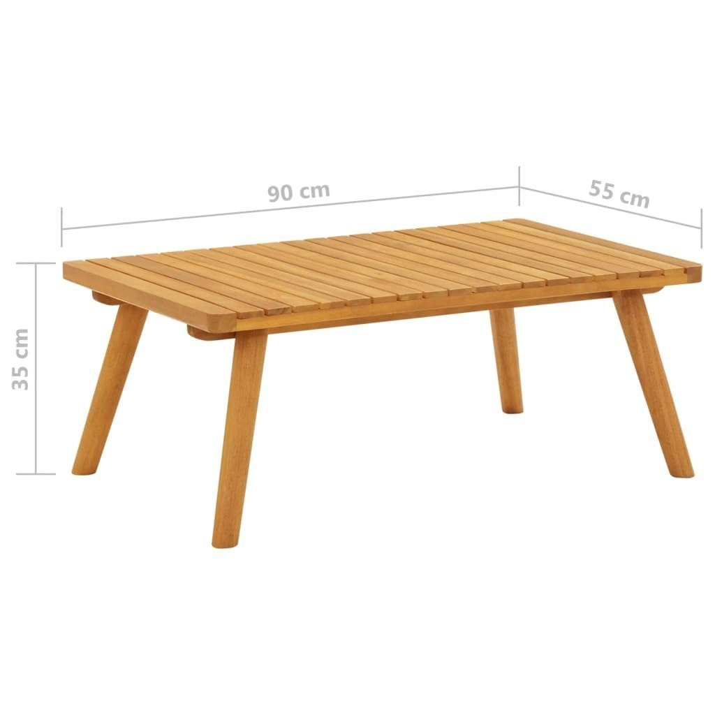 vidaXL Loungesofa Garten-Couchtisch 90×55×35 cm Massivholz Akazie, 1 Teile