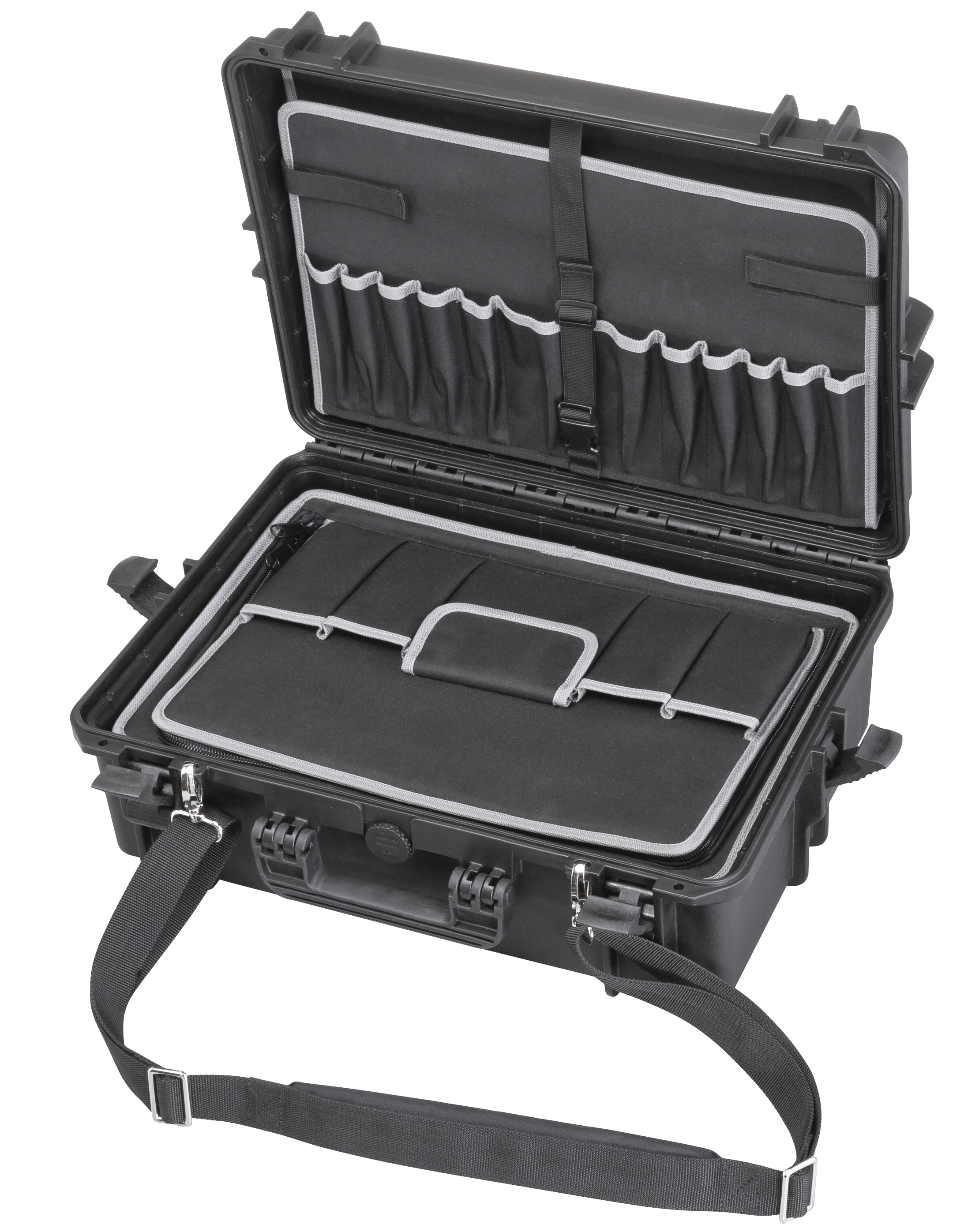 Valigetta portautensili Little Jumbo 2450580 MAX 505TCTR con inserto portautensili e carrello