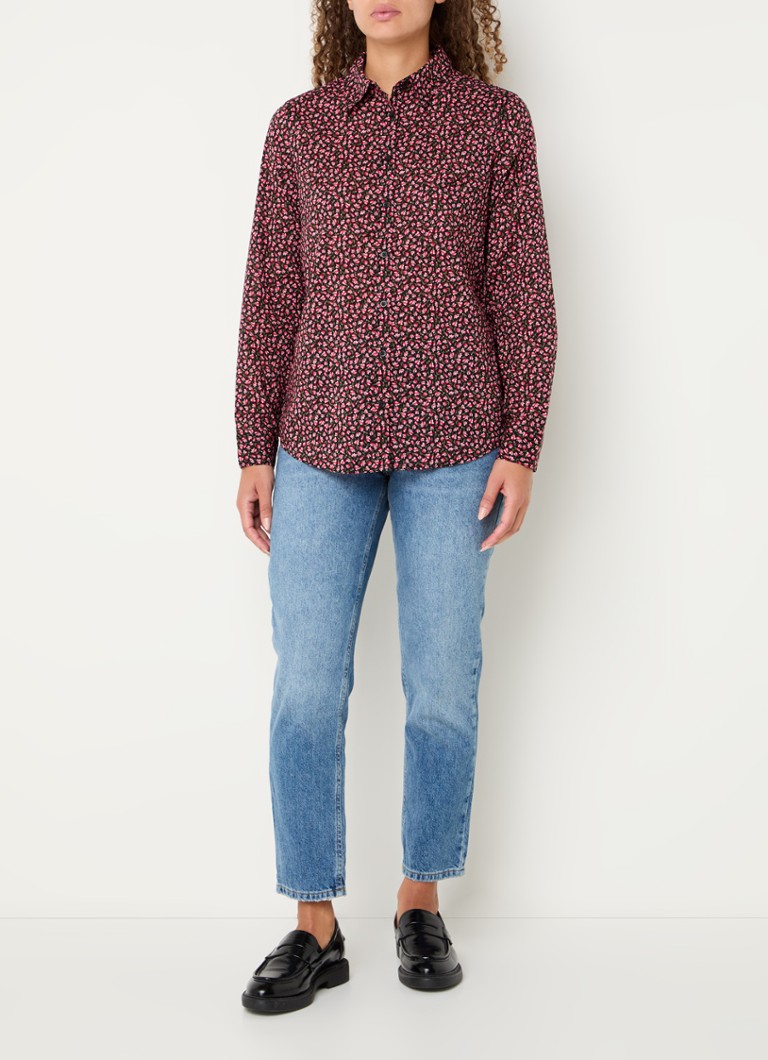 Benetton  Blouse met print en stretch