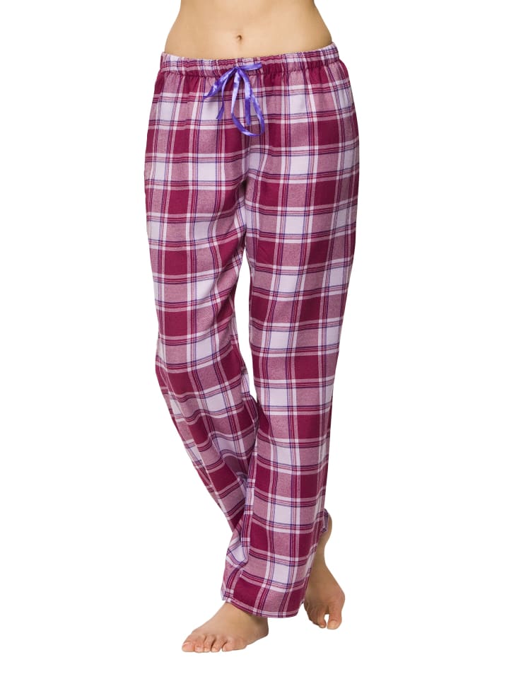 Moonline Flanellhose in beere günstig kaufen