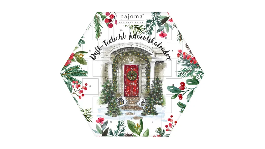 pajoma Adventskalender Duft-Teelichter Bunt