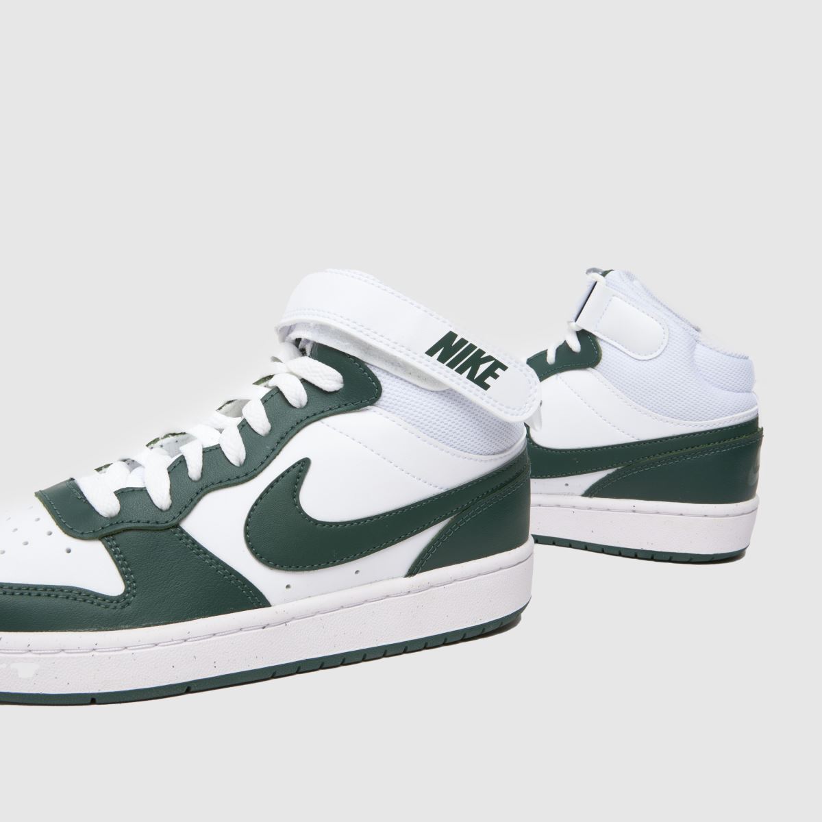 Nike Court Borough Mid 2 gyerek fehér és zöld cipő