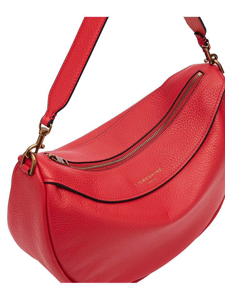 LIEBESKIND BERLIN Leder-Schultertasche in Rot - (B)37,5 x (H)24,5 x (T)13 cm günstig kaufen onesize