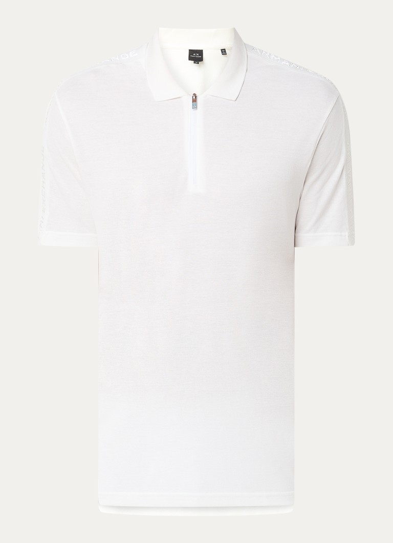 Armani Exchange Polo majica regularnog kroja od pamučnog pikea s logo trakom