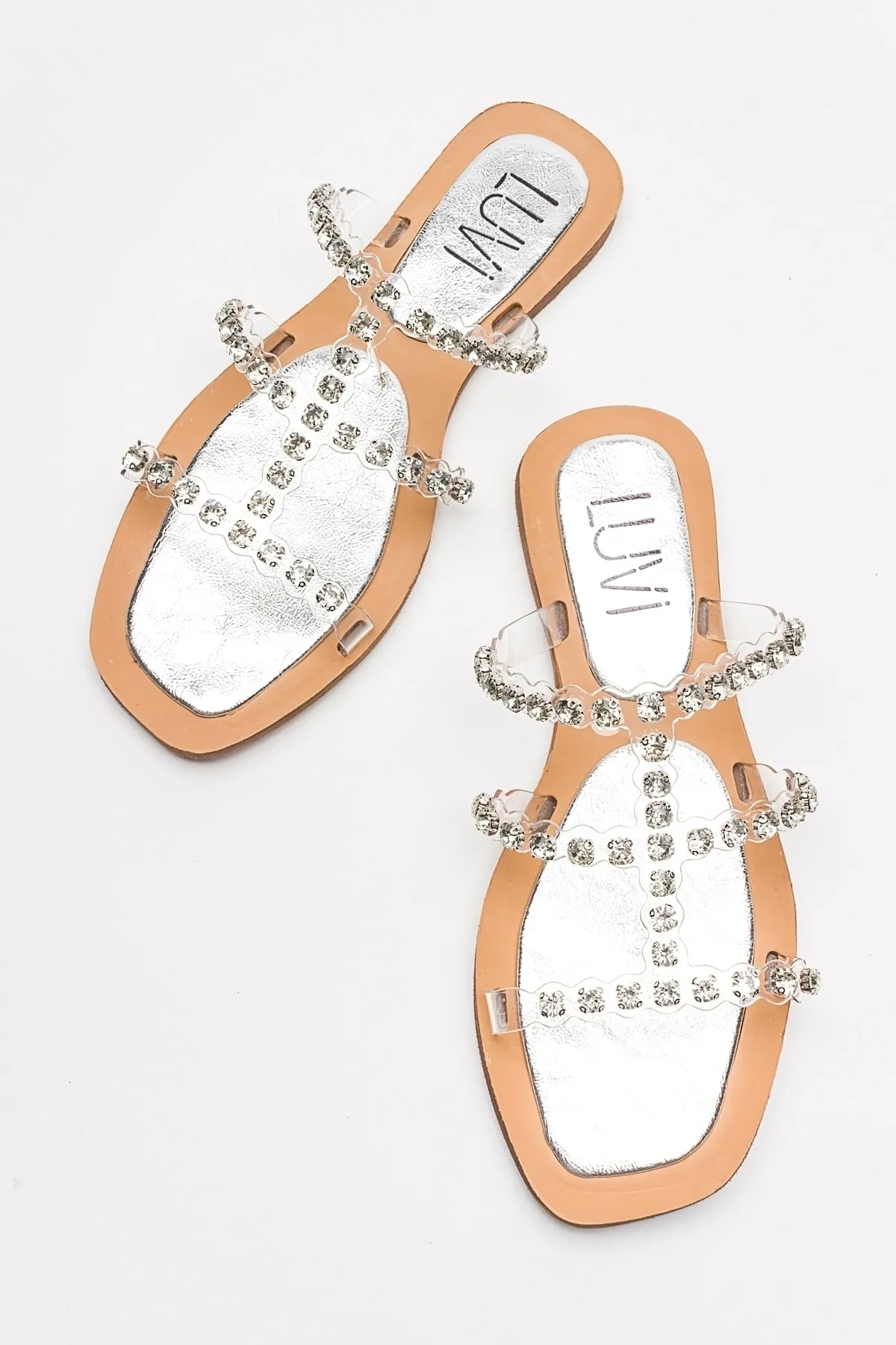 LuviShoes  FLEP Silver Stone Damen-Hausschuhe