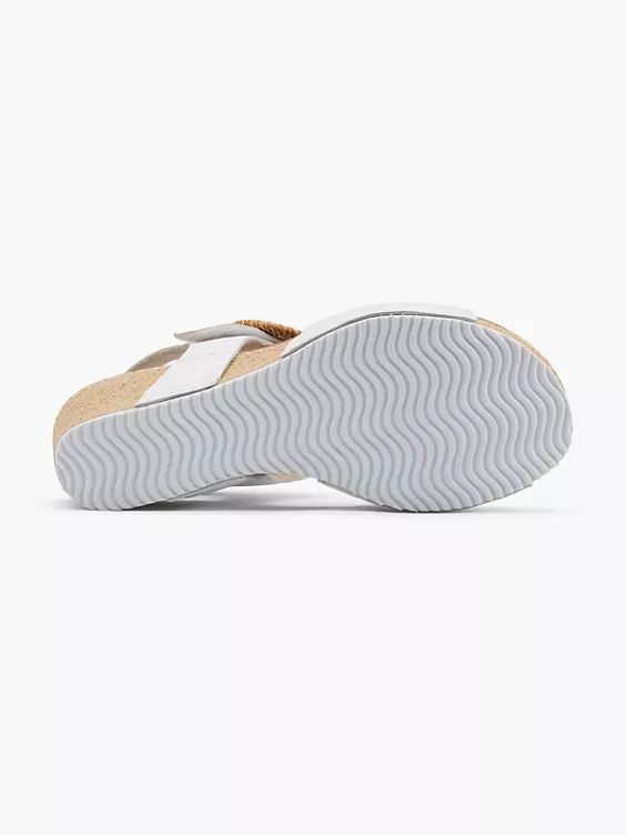 5th Avenue Leder Keilsandalette