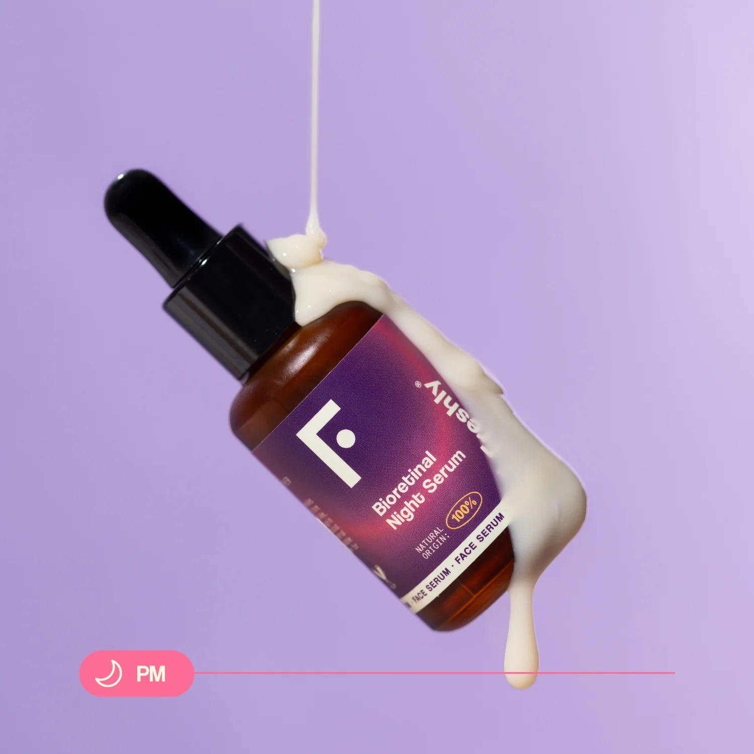 Sérum facial nocturno biorretiniano - Sérum facial antiarrugas, sérum facial de efecto global, tratamiento facial nocturno antiarrugas, tratamiento facial nocturno global
