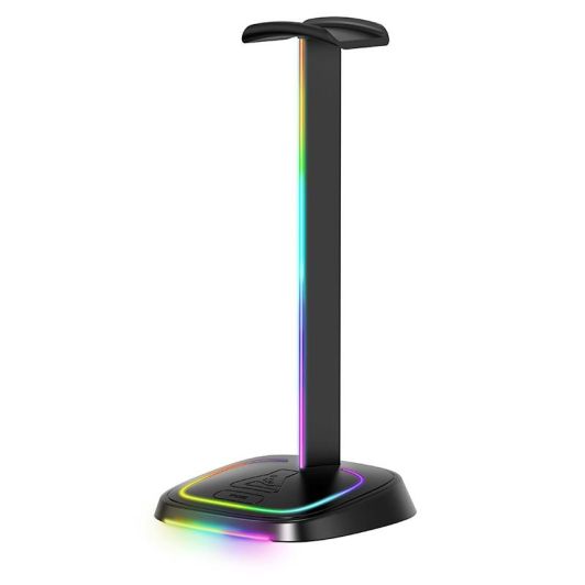 Suport pentru căști de gaming G-LAB Kult Stand Neon - Iluminare RGB - Stabil