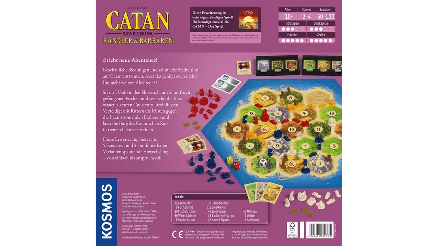 KOSMOS - CATAN - Händler & Barbaren 2 - 4 Spieler