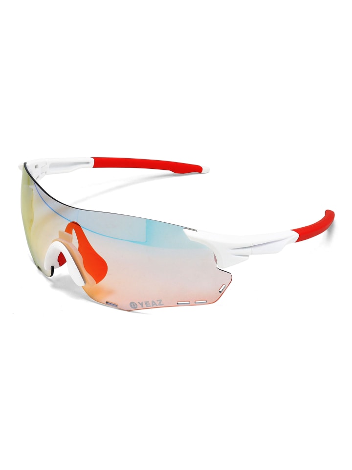 YEAZ SUNELATION Sport-Sonnenbrille weiß/rot in weiß / rot günstig kaufen onesize