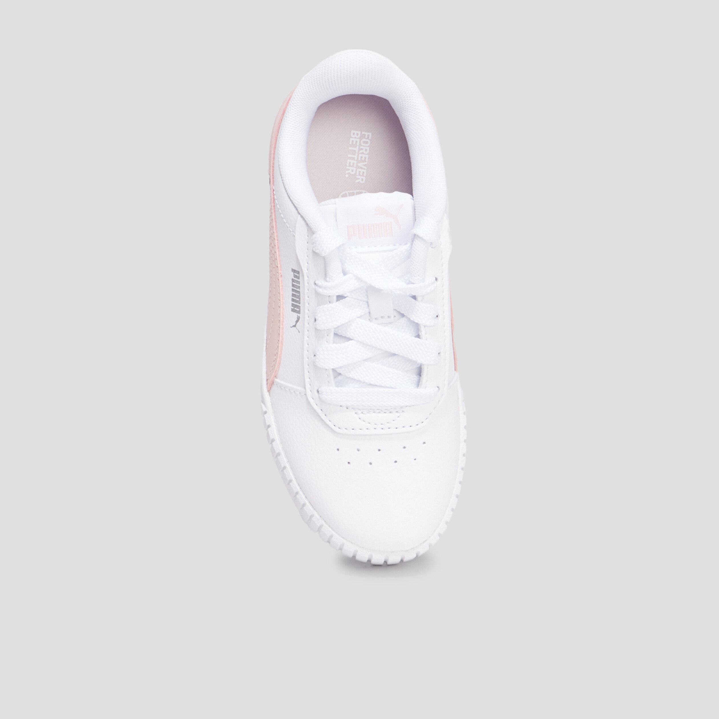 Tennis basses à lacets Puma Carina 2.0 blanc fille | La Halle