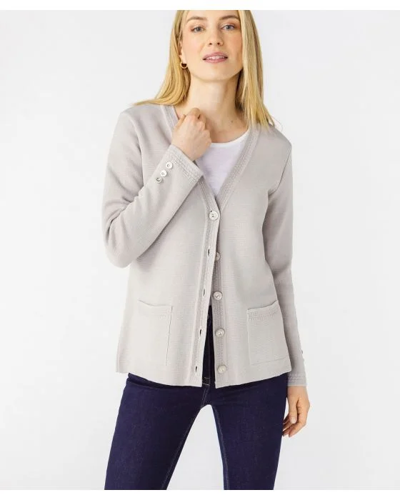 Veste maille milano 50% laine mérinos