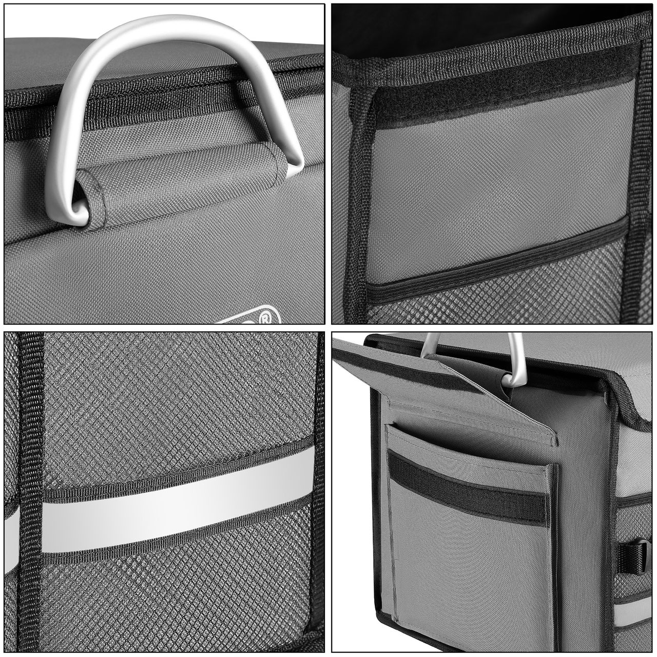 Monzana Kofferraumtasche Grau 60x35x30cm