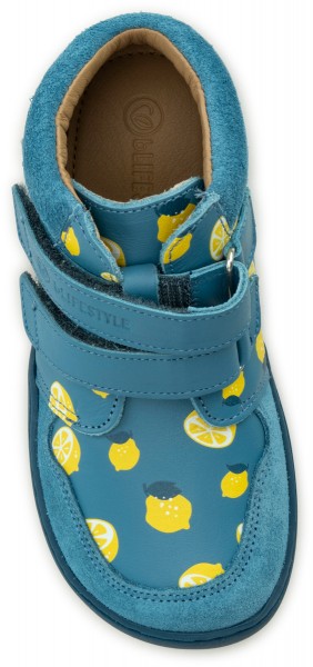 bLifestyle ~ Raccoon MidCut Klettschuh ~ Zitrone Print