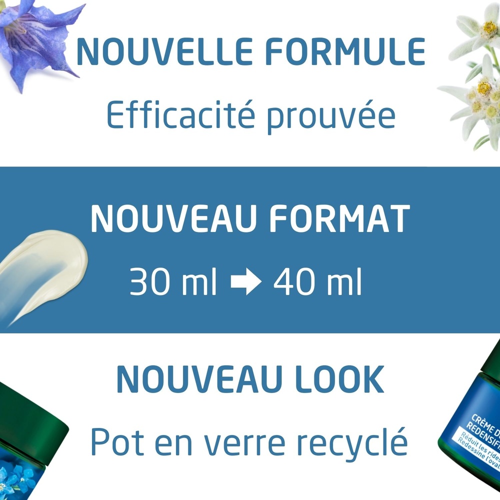 WELEDA Crème de Jour redensifiante Gentiane Bleue et Edelweiss - 40 ml Soins du visage