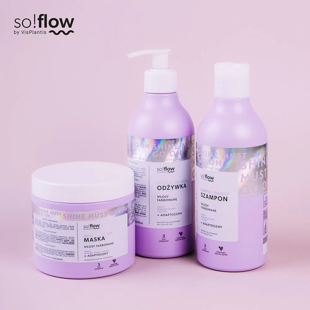 So!Flow atgaivinamoji kaukė dažytiems plaukams 400ml