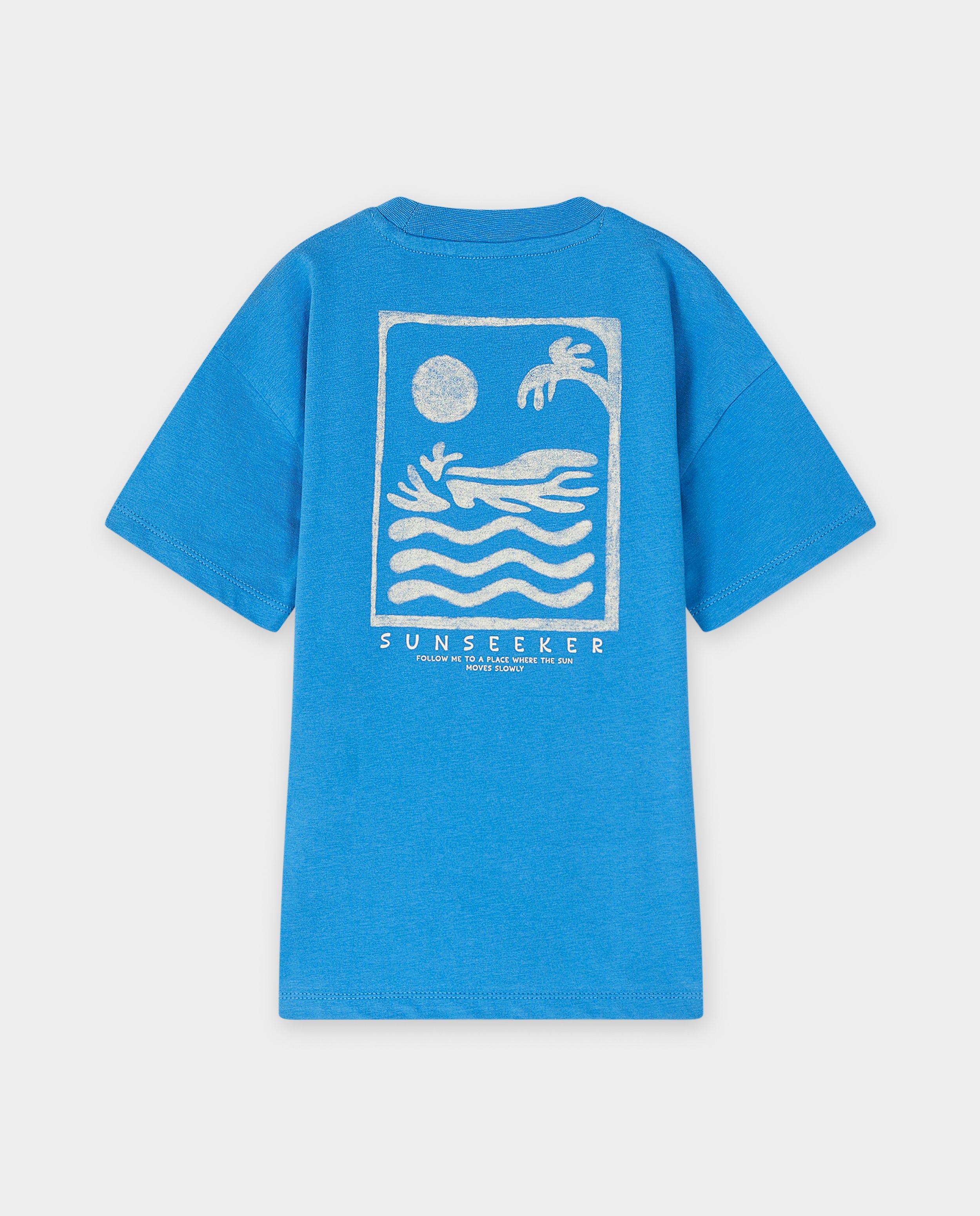Tricou Besties cu imprimeu albastru