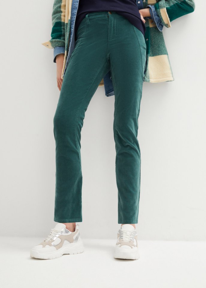 Stretch-Cordhose mit Bequembund