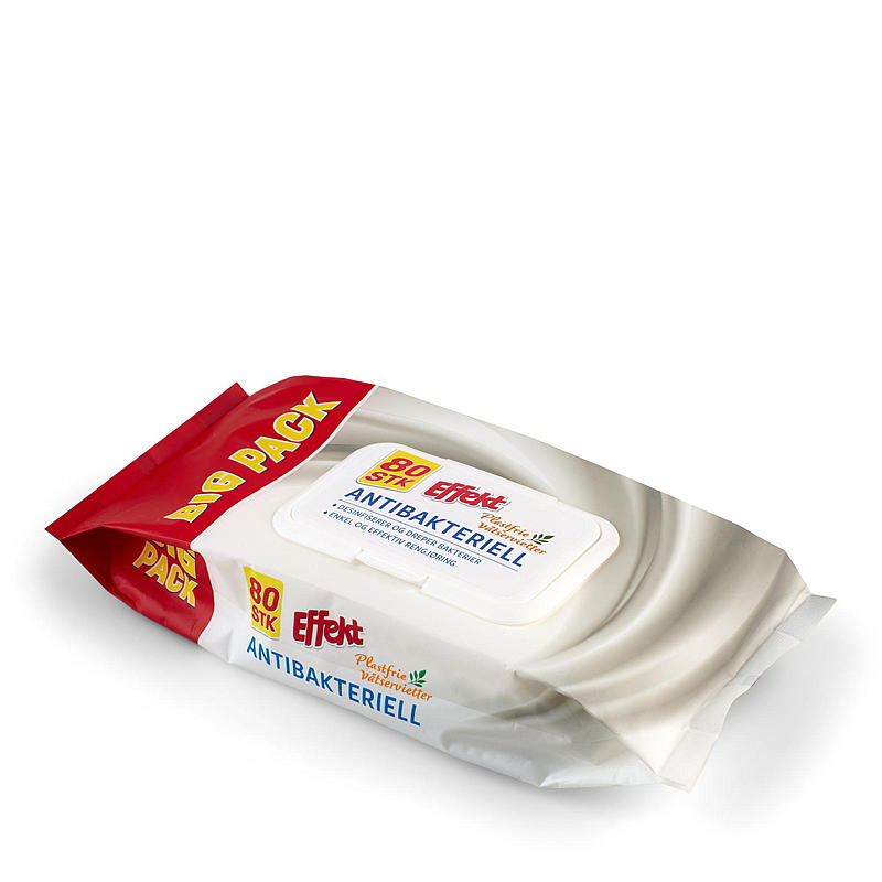 Effekt Engangsklut 80 stk antibaktriell Effekt