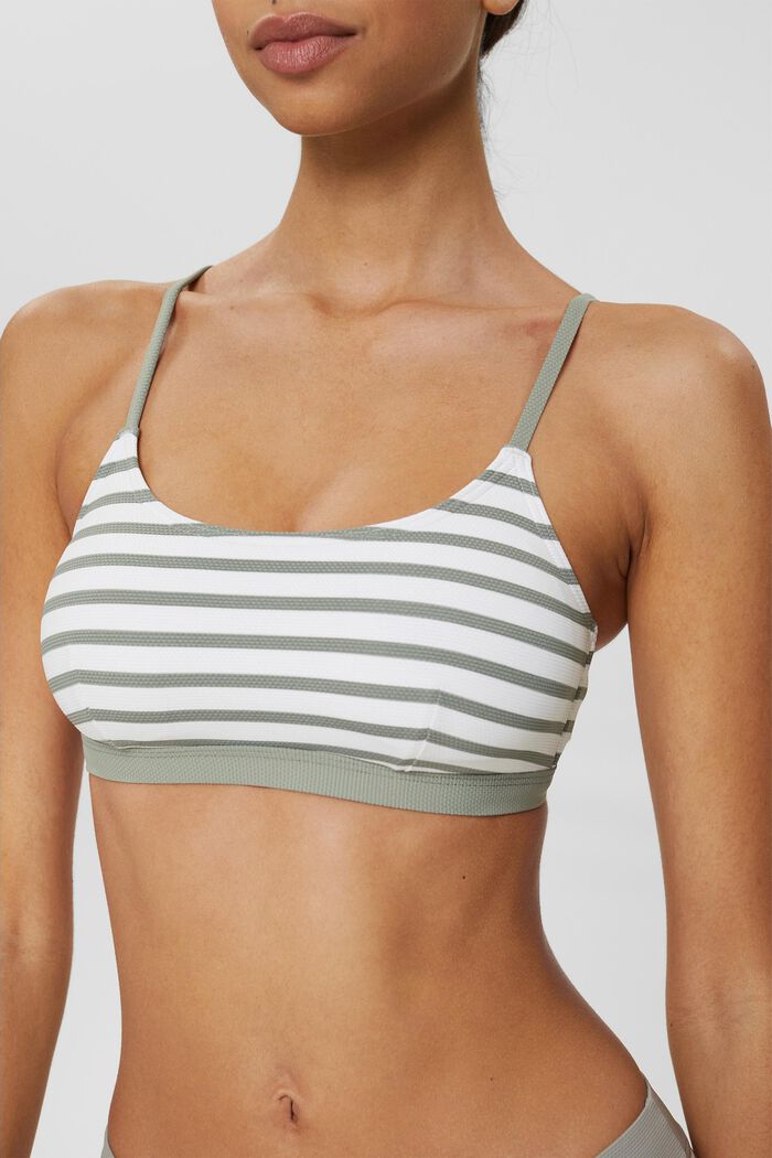 Recycelt: wattiertes Bustier-Top