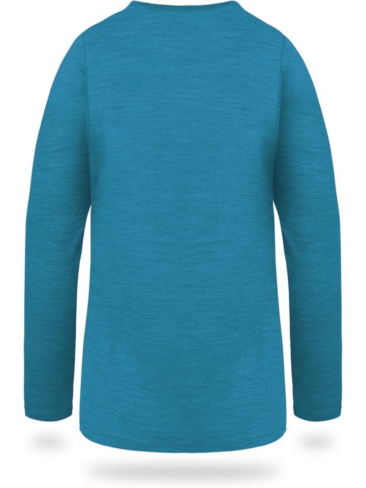 Normani Outdoor Sports Kinder Merino Langarm Broome in Blau günstig kaufen