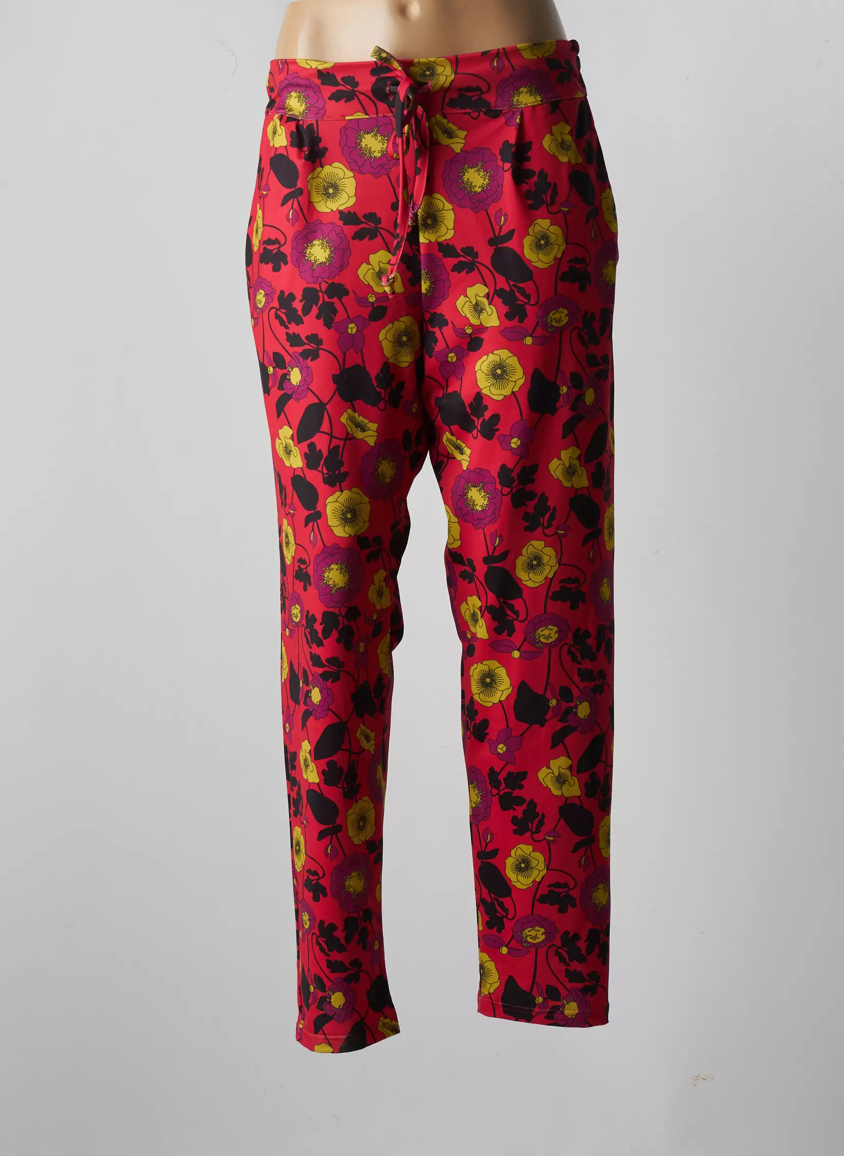 Love By Md Pantalons Droits Femme couleur rouge