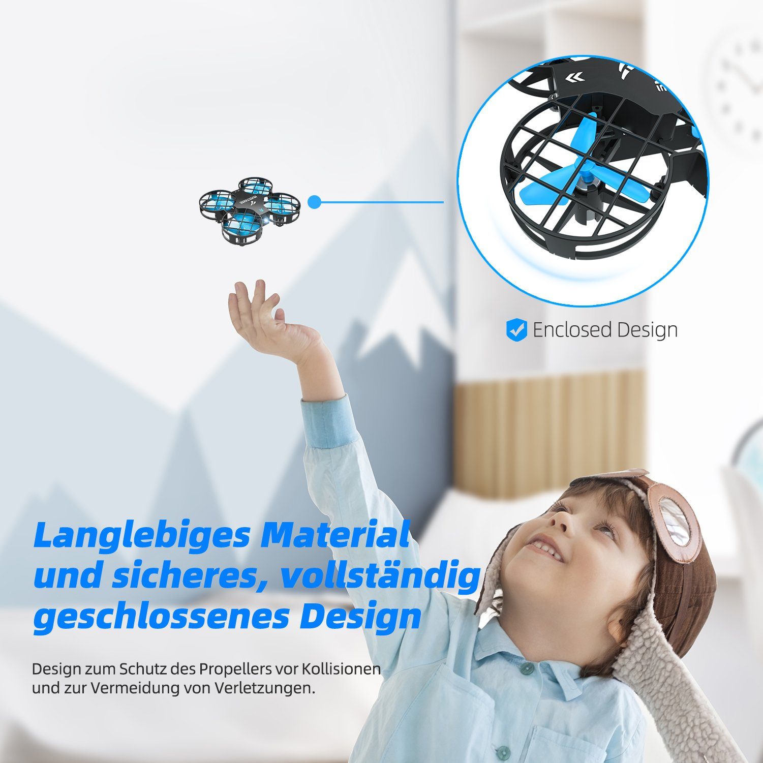 SNAPTAIN H823H PLUS Drohne (RCDrone Quadrocopter Helikopter mit Höhehalten Kopfloser Modus 3DFlips)
