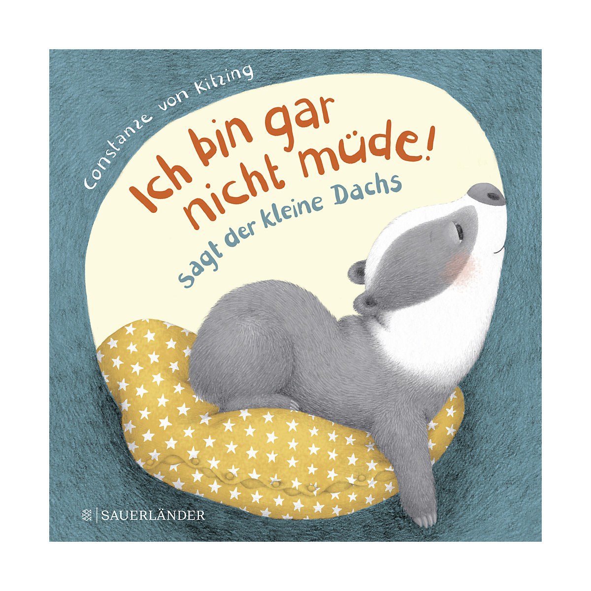 "Ich bin gar nicht müde!", sagt der kleine Dachs